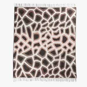 African Giraffe Yoga Throw and Blanket print