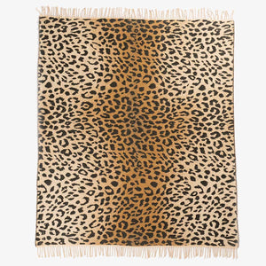 African Leopard Print Yoga Throw and Blanket 